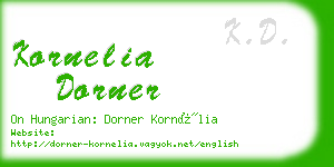 kornelia dorner business card